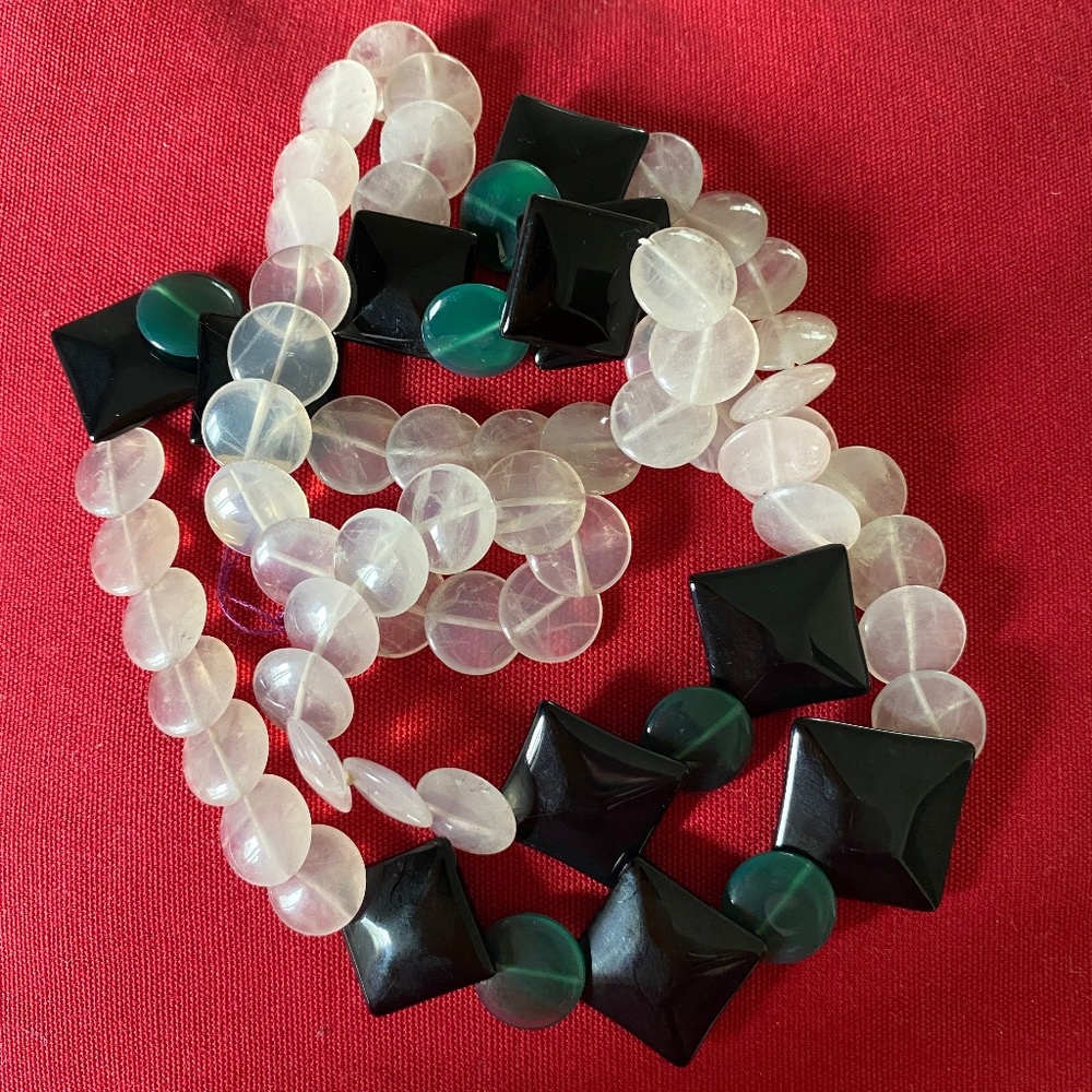 Funky Geometric Statement Necklace - image 2